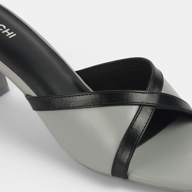 Mochi Women Grey Casual Slip Ons (SKU: 40-376-14-39)
