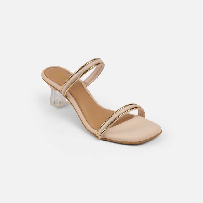 Mochi Women Beige Casual Slip Ons (SKU: 40-402-20-36)