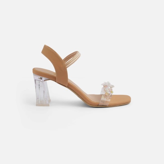 Mochi Women Tan Casual Sandals (SKU: 40-403-23-36)