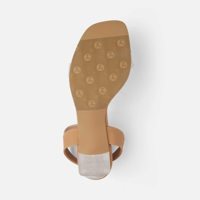 Mochi Women Tan Casual Sandals (SKU: 40-403-23-36)