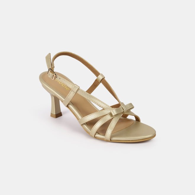 Mochi Women Gold Casual Sandals