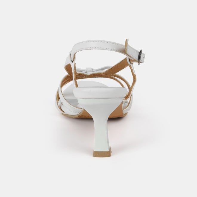 Mochi Women White Casual Sandals (SKU: 40-405-16-37)