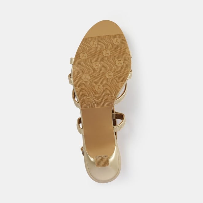 Mochi Women Gold Casual Sandals (SKU: 40-405-15-36)