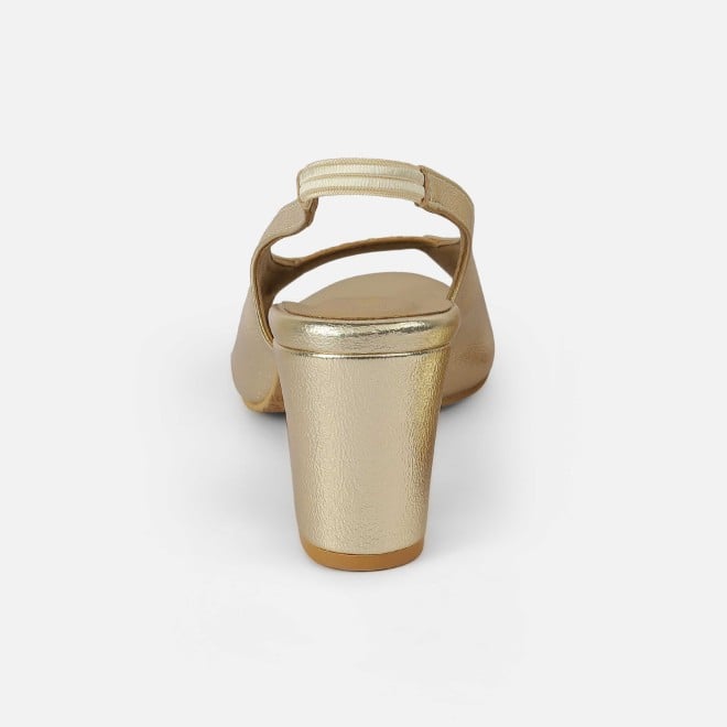 Mochi Women Gold Party Sandals (SKU: 40-424-15-37)