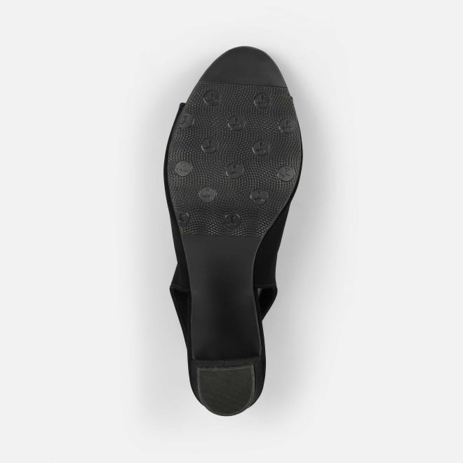 Mochi Women Black-suede Party Sandals (SKU: 40-424-34-36)