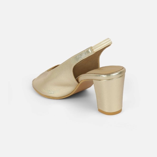 Mochi Women Gold Party Sandals (SKU: 40-424-15-37)