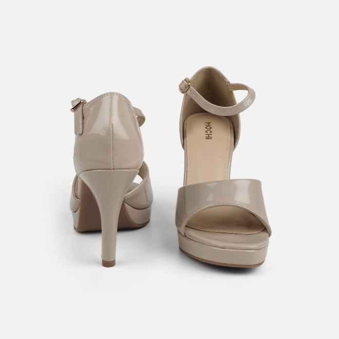 Mochi Women Beige Formal Sandals (SKU: 40-425-20-36)