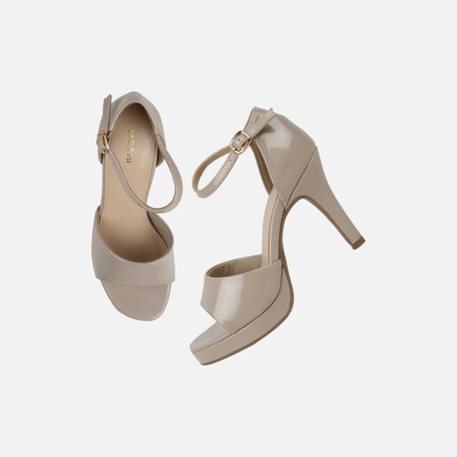 Mochi Women Beige Formal Sandals (SKU: 40-425-20-36)