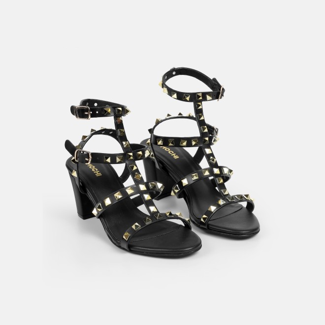 Mochi Women Black Casual Gladiators (SKU: 40-430-11-36)