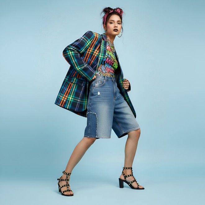 Mochi Women Black Casual Gladiators (SKU: 40-430-11-36)