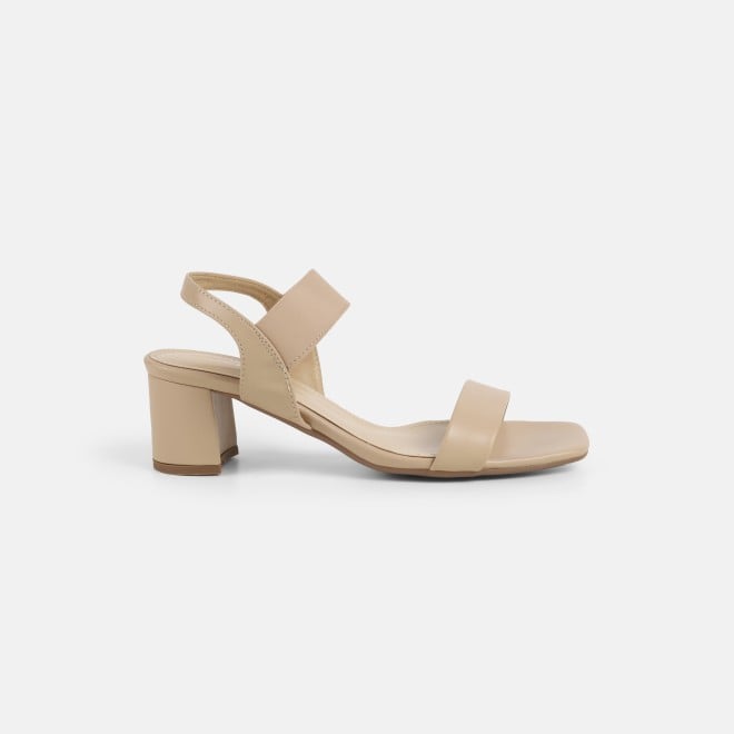 Mochi Women Beige Casual Sandals (SKU: 40-436-20-36)