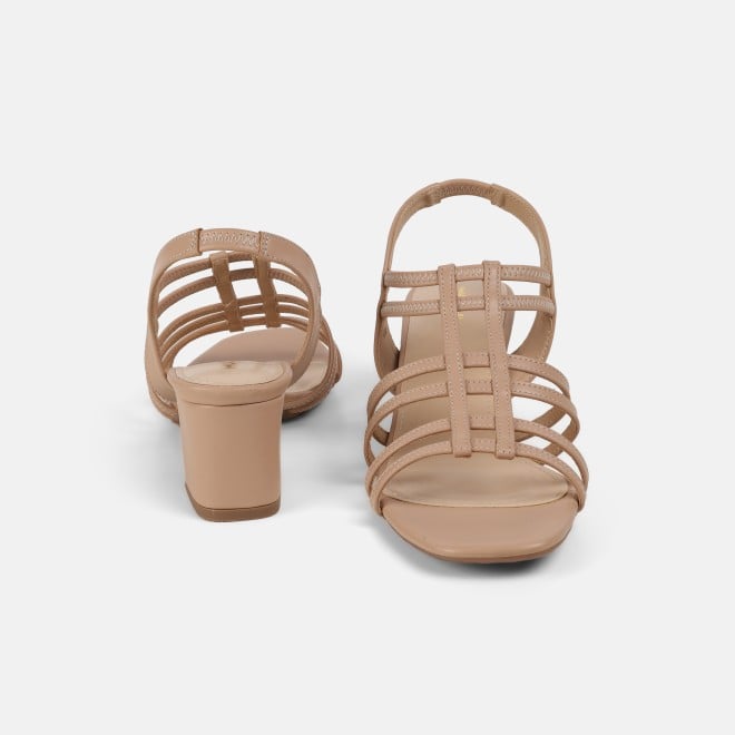 Mochi Women Beige Casual Sandals (SKU: 40-438-20-36)