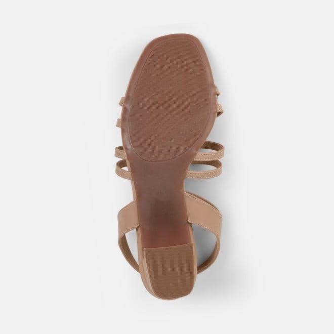 Mochi Women Beige Casual Sandals (SKU: 40-438-20-36)