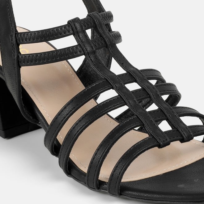 Mochi Women Black Casual Sandals (SKU: 40-438-11-36)