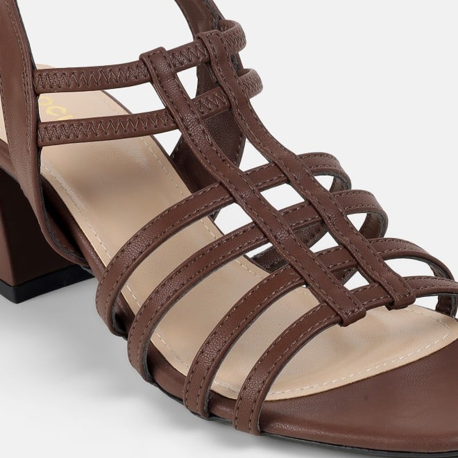 Mochi Women Brown Casual Sandals (SKU: 40-438-12-36)