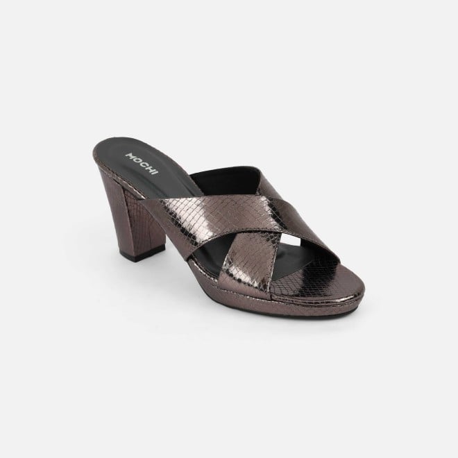 Mochi Women Gun-metal Casual Slip Ons (SKU: 40-441-29-36)