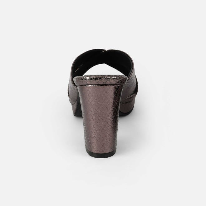 Mochi Women Gun-metal Casual Slip Ons (SKU: 40-441-29-36)