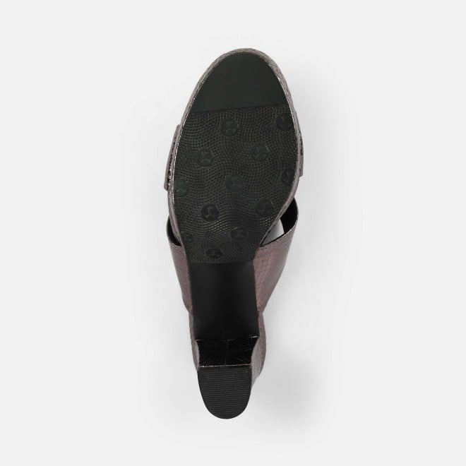 Mochi Women Gun-metal Casual Slip Ons (SKU: 40-441-29-36)