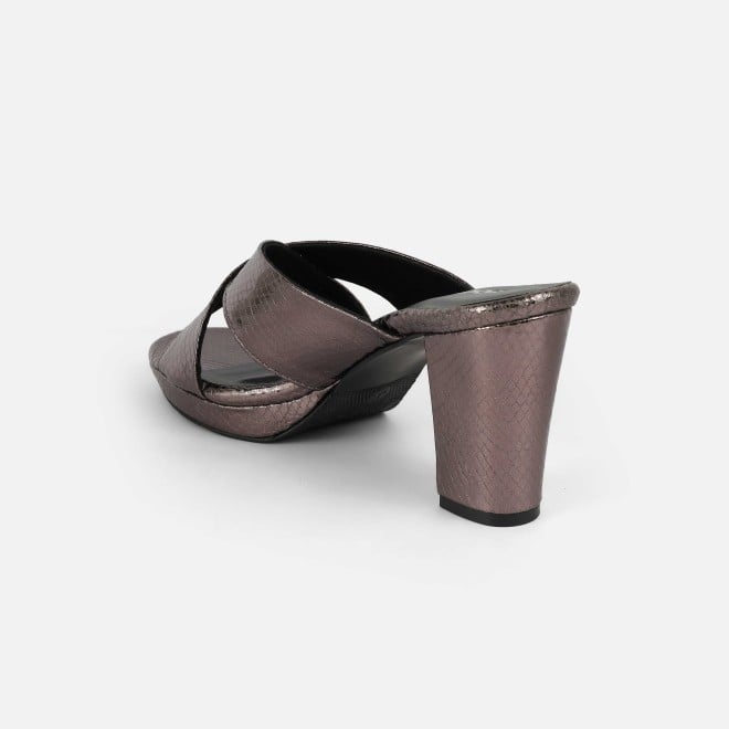 Mochi Women Gun-metal Casual Slip Ons (SKU: 40-441-29-36)