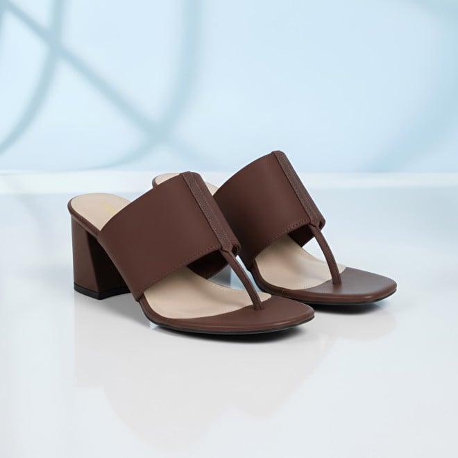 Mochi Women Brown Casual Slip Ons