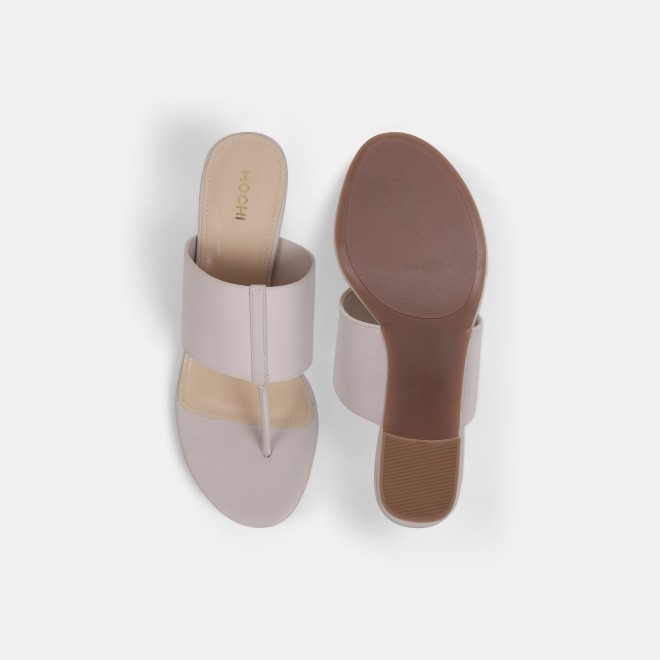 Mochi Women Off-white Casual Slip Ons (SKU: 40-442-66-36)