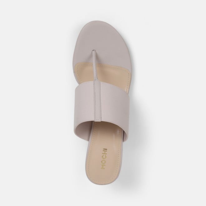 Mochi Women Off-white Casual Slip Ons (SKU: 40-442-66-36)