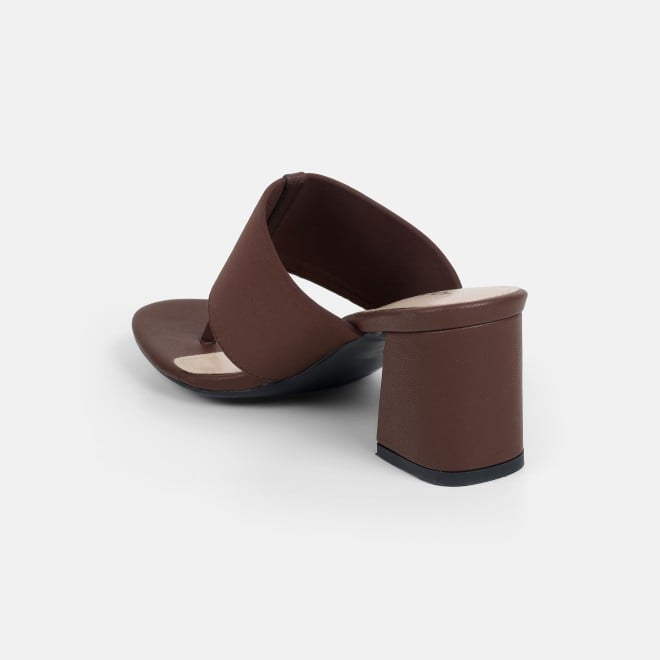 Mochi Women Brown Casual Slip Ons (SKU: 40-442-12-36)