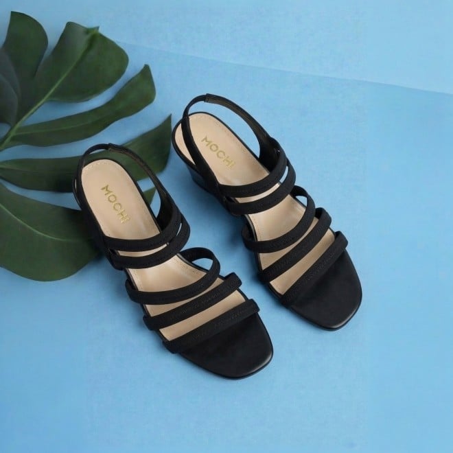 Mochi Women Black Casual Sandals (SKU: 40-444-11-35)