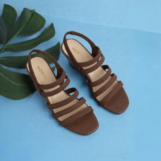 Mochi Women Brown Casual Sandals (SKU: 40-444-12-35)