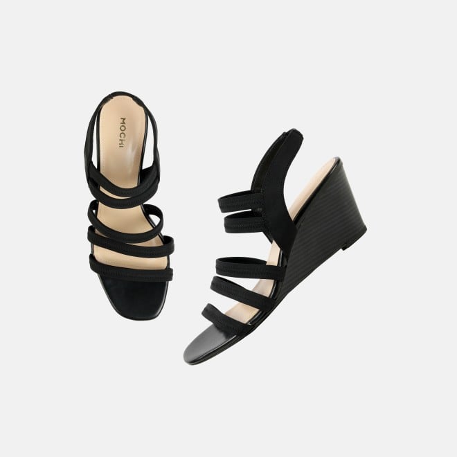 Mochi Women Black Casual Sandals (SKU: 40-444-11-35)