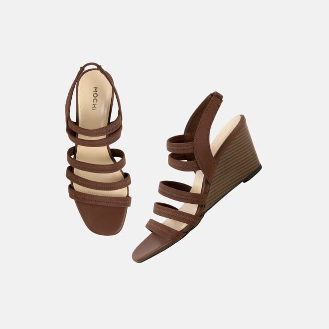 Mochi Women Brown Casual Sandals (SKU: 40-444-12-35)
