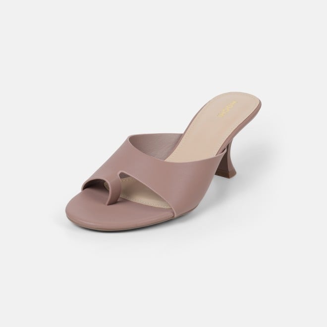 Mochi Women Peach Casual Slip Ons (SKU: 40-446-80-36)