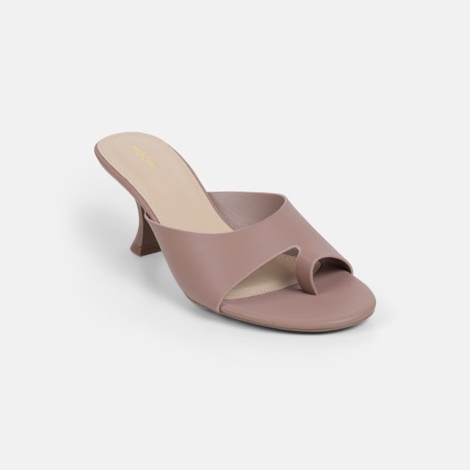 Mochi Women Peach Casual Slip Ons (SKU: 40-446-80-36)