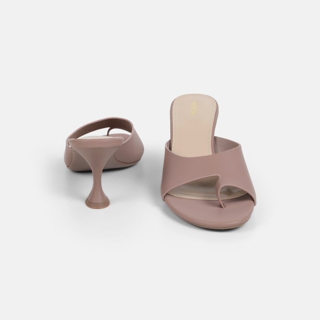 Mochi Women Peach Casual Slip Ons (SKU: 40-446-80-36)