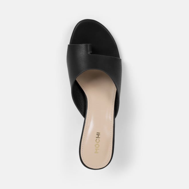 Mochi Women Black Casual Slip Ons (SKU: 40-446-11-36)