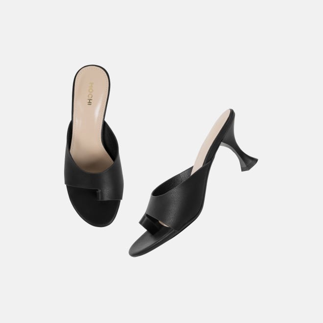 Mochi Women Black Casual Slip Ons (SKU: 40-446-11-36)