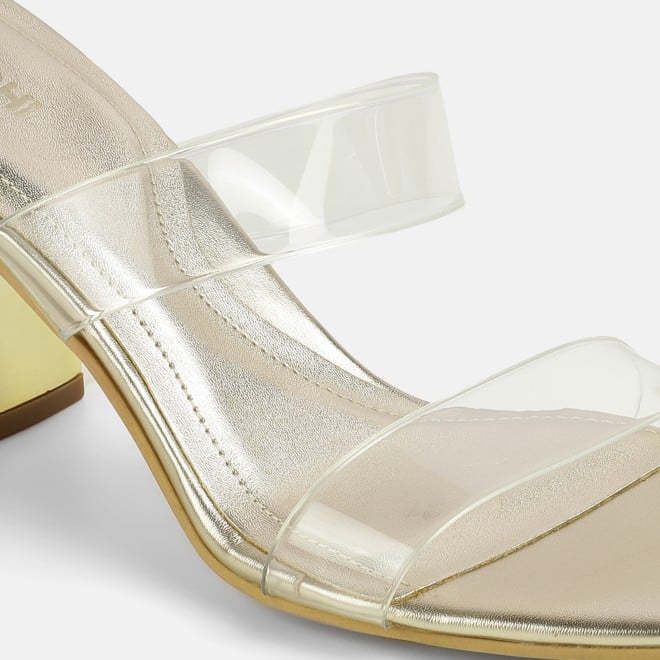 Mochi Women Gold Casual Slip Ons (SKU: 40-447-15-37)