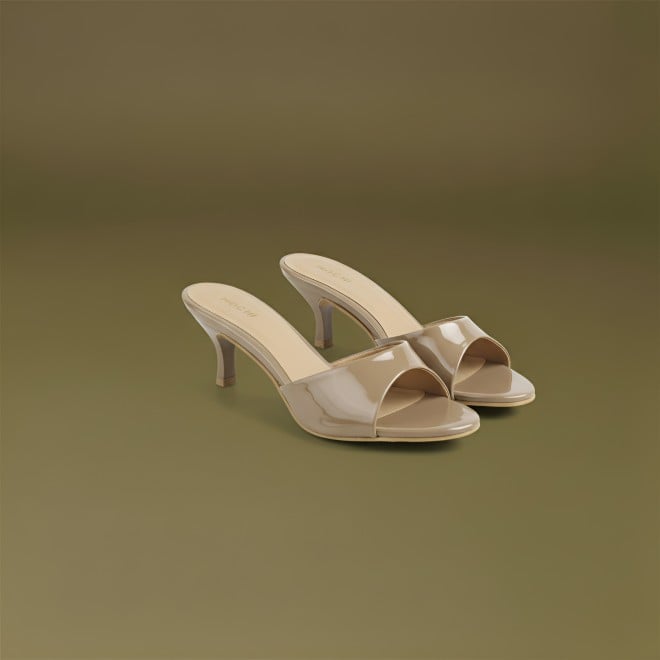 Mochi Women Beige Casual Slip Ons (SKU: 40-449-20-36)