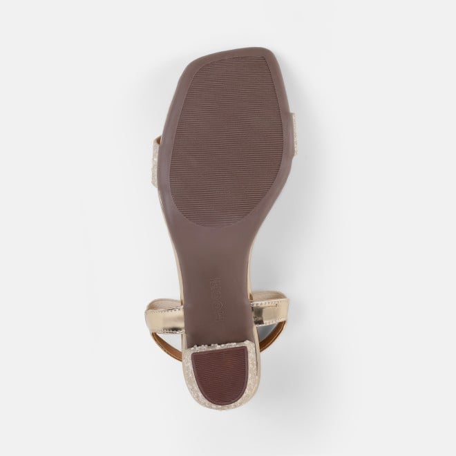 Mochi Women Gold Casual Sandals (SKU: 40-453-15-36)