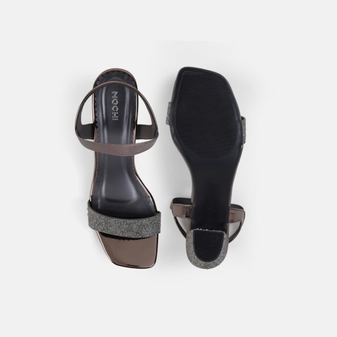 Mochi Women Gun-metal Casual Sandals (SKU: 40-453-29-36)