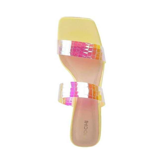 Mochi Women Yellow Casual Sandals (SKU: 40-47-33-36)