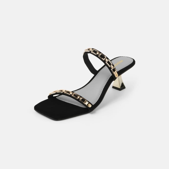 Mochi Women Black Party Slip Ons (SKU: 40-471-11-36)