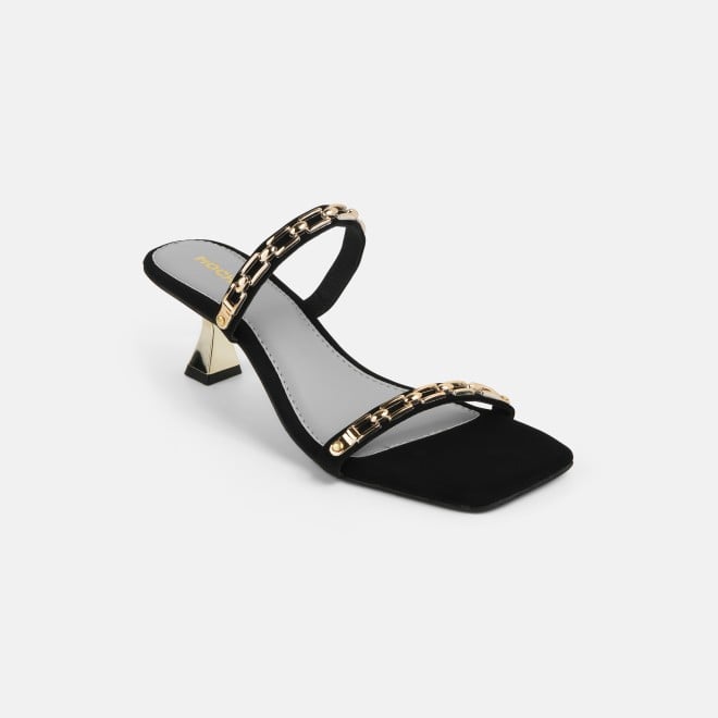 Mochi Women Black Party Slip Ons (SKU: 40-471-11-36)