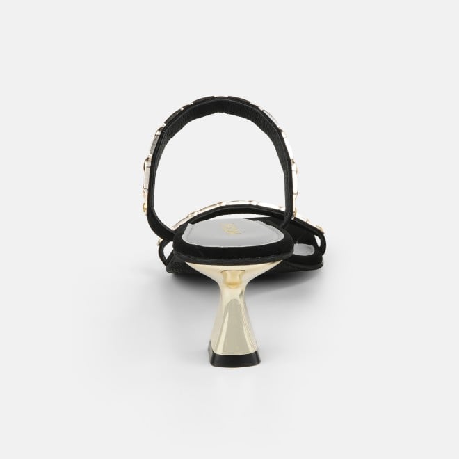 Mochi Women Black Party Slip Ons (SKU: 40-471-11-36)