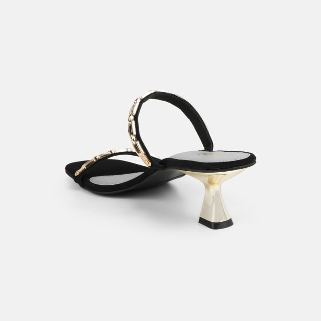 Mochi Women Black Party Slip Ons (SKU: 40-471-11-36)