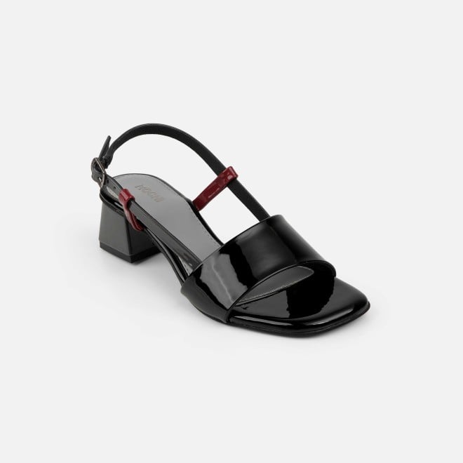 Mochi Women Black Casual Sandals