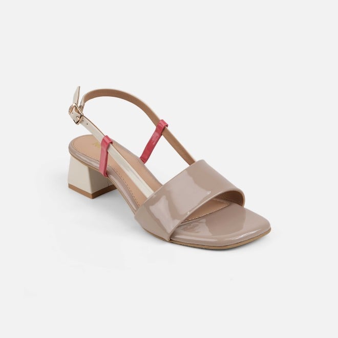 Mochi Women Beige Casual Sandals