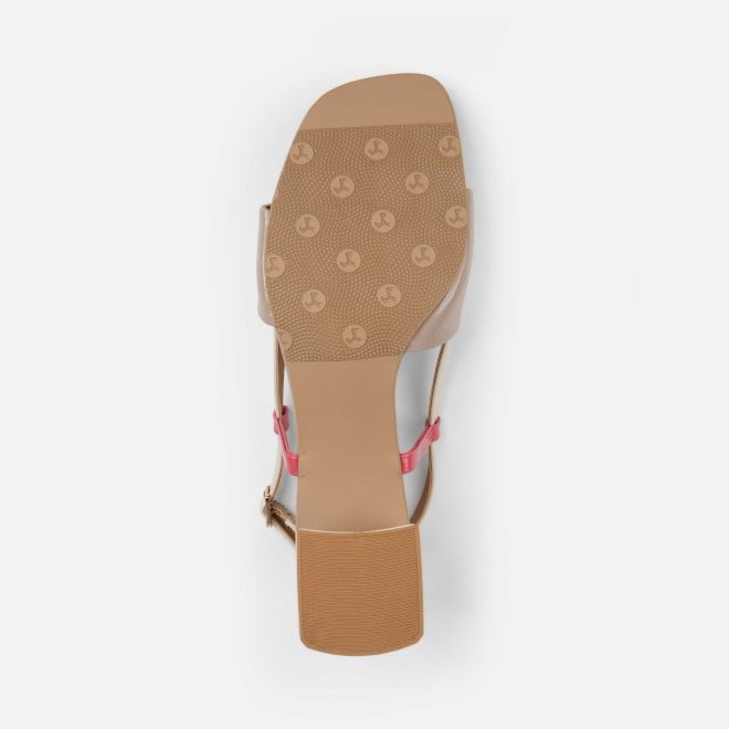 Mochi Women Beige Casual Sandals (SKU: 40-472-20-36)