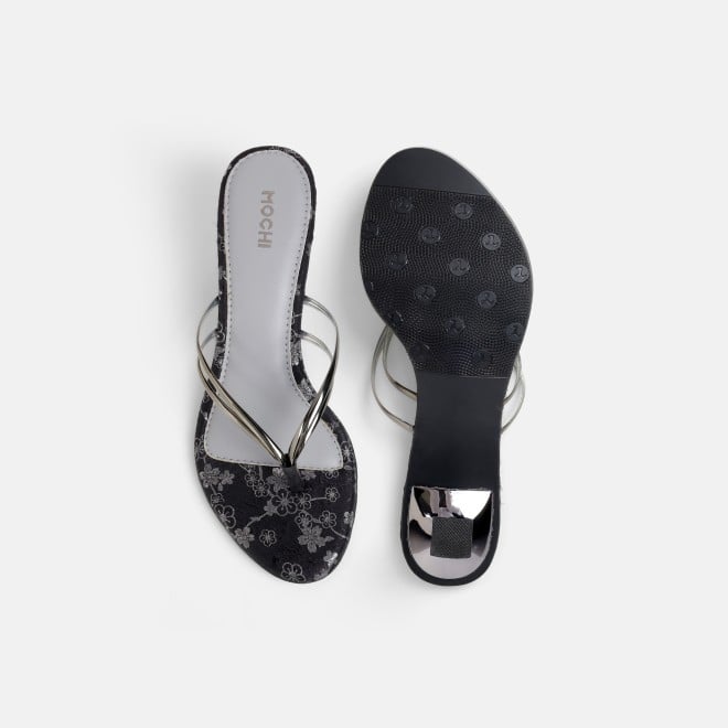 Mochi Women Gun-metal Casual Slip Ons (SKU: 40-474-29-36)