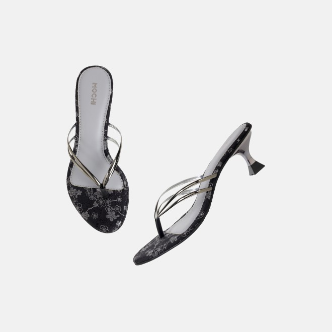 Mochi Women Gun-metal Casual Slip Ons (SKU: 40-474-29-36)